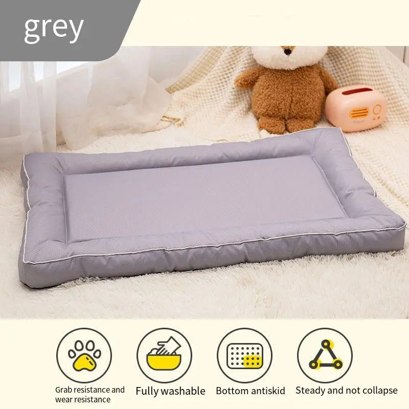Seasonal Pet Sleep Pad Mats, Waterproof Moisture-Proof Deep Sleep, 4D High Resilience Memory Foam, Durable Easy Clean Pet Bed for Cats Dogs, Shaped Beds