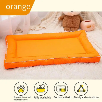 Seasonal Pet Sleep Pad Mats, Waterproof Moisture-Proof Deep Sleep, 4D High Resilience Memory Foam, Durable Easy Clean Pet Bed for Cats Dogs, Shaped Beds