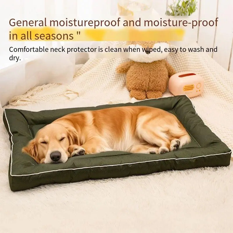 Seasonal Pet Sleep Pad Mats, Waterproof Moisture-Proof Deep Sleep, 4D High Resilience Memory Foam, Durable Easy Clean Pet Bed for Cats Dogs, Shaped Beds