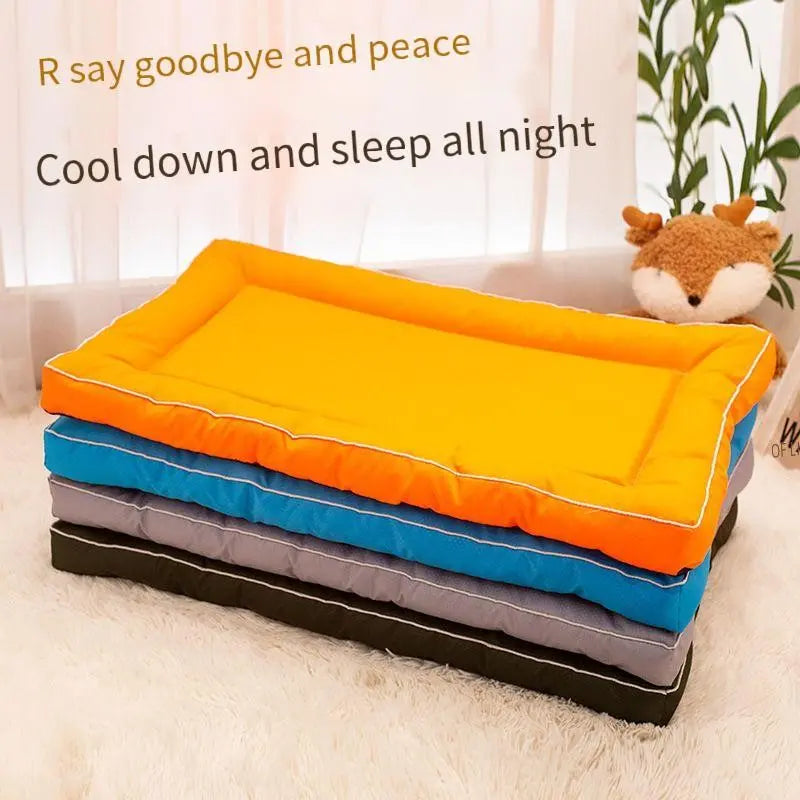 Seasonal Pet Sleep Pad Mats, Waterproof Moisture-Proof Deep Sleep, 4D High Resilience Memory Foam, Durable Easy Clean Pet Bed for Cats Dogs, Shaped Beds