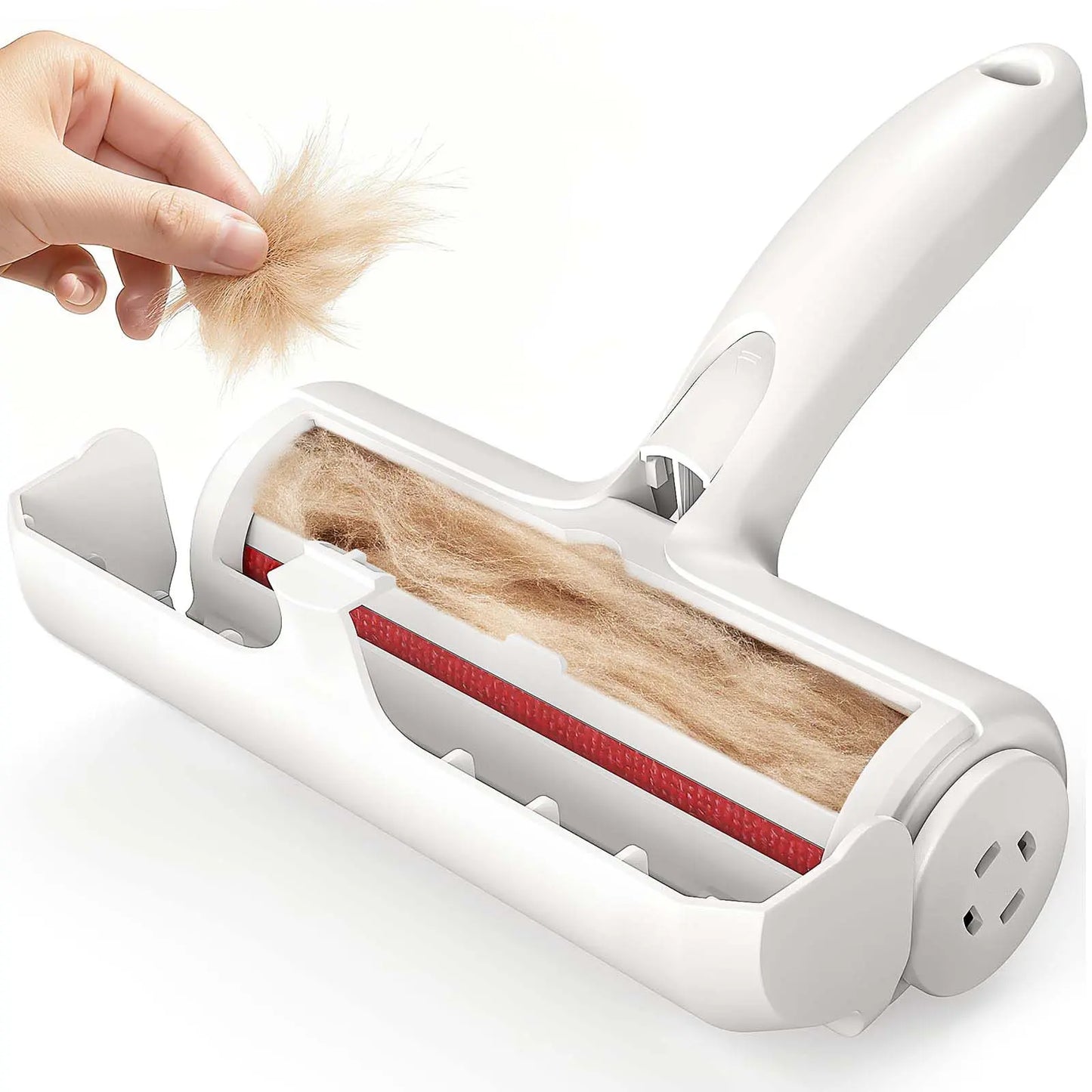 Pet Hair Removal Tool Reusable Roller for Cat and Dog Hair, Self-Cleaning with Built-In Fur Bin for Couch Firniture Bed Car Carpet Clothes