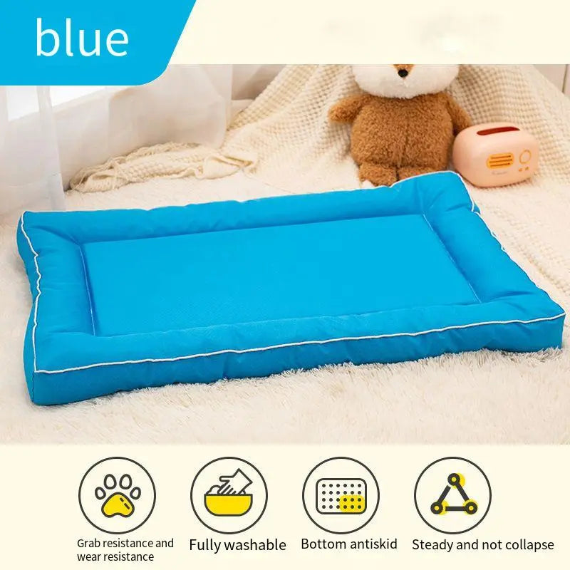 Seasonal Pet Sleep Pad Mats, Waterproof Moisture-Proof Deep Sleep, 4D High Resilience Memory Foam, Durable Easy Clean Pet Bed for Cats Dogs, Shaped Beds